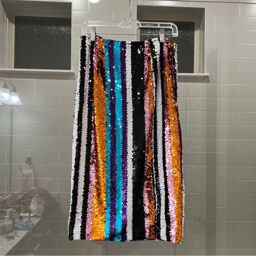 Multi sequin skirt